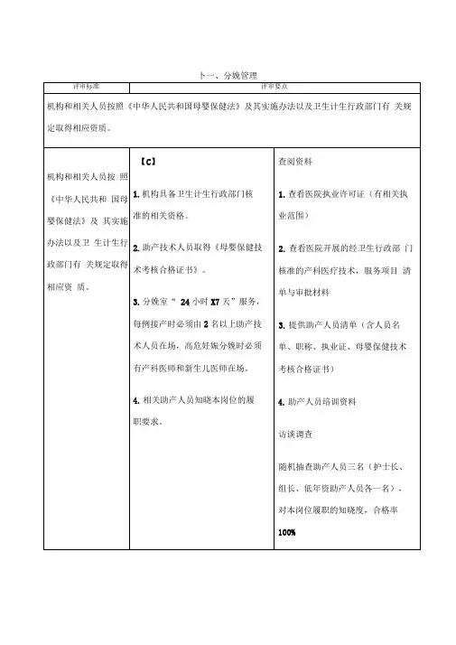 分娩管理与促进自然分娩
