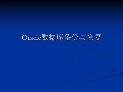 Oracle数据库备份与恢复(ppt 113页)