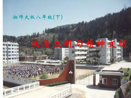 八年级政治政治文明与精神文明2-P