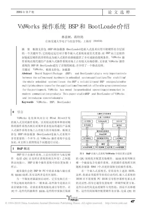 VxWorks操作系统BSP和BootLoader介绍