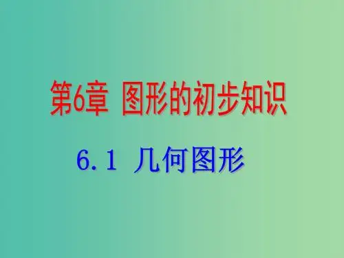 七年级数学上册 6.1 几何图形课件 (新版)浙教版