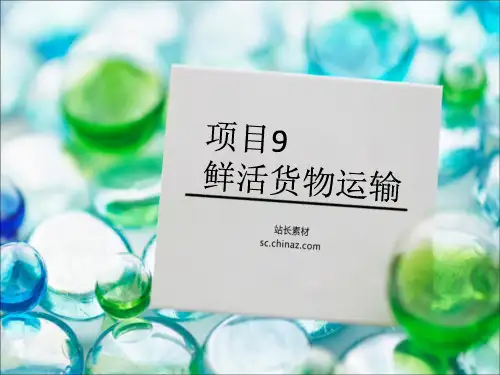 项目9鲜活货物运输