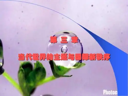 第三章当代世界的主题与国际新秩序