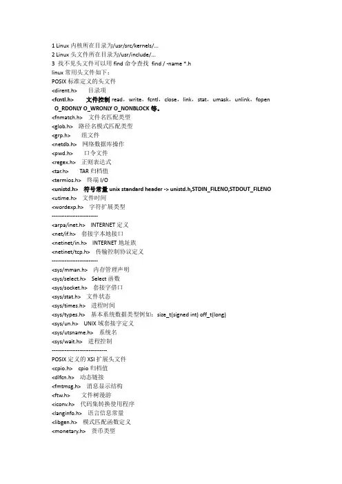 linux header file