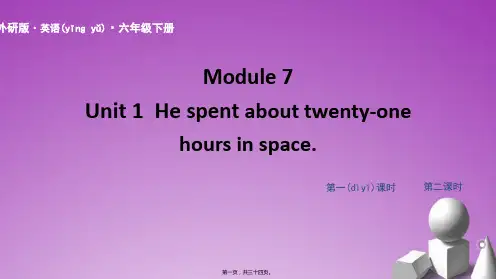 外研版六年级英语下册Module7Unit1课件