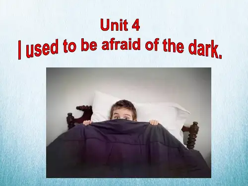 人教版九年级英语  Unit 4 I used to be afraid of the dark Section A 1a-2d  课件(共33张PPT)