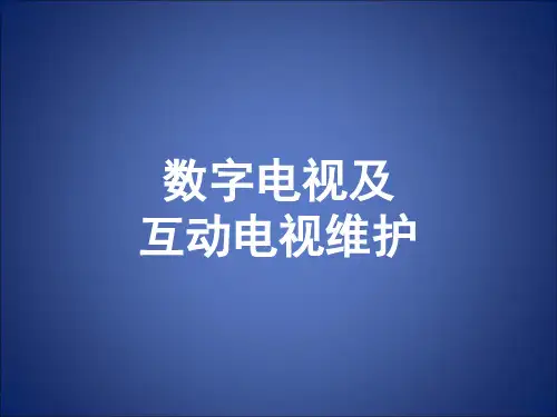 数字电视及互动电视维护(ppt 92页)