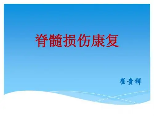 脊髓损伤康复(1)