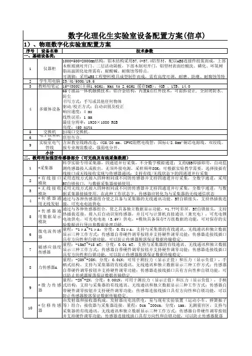 理化生数字化实验室方案