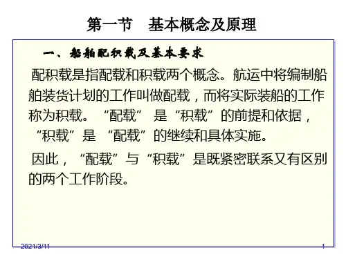 第6章-船舶货物的配积载