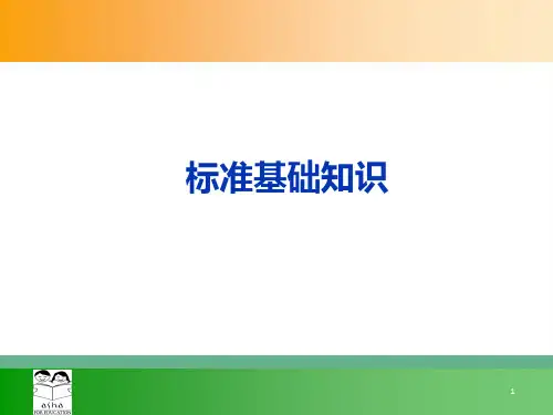 标准基础知识.ppt
