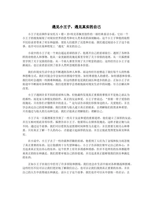 遇见小王子,遇见真实的自己