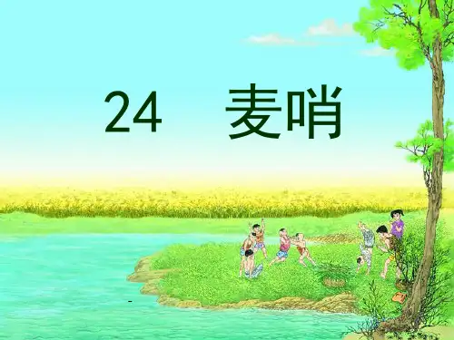 人教版四年级语文下册《麦哨》-课件PPT