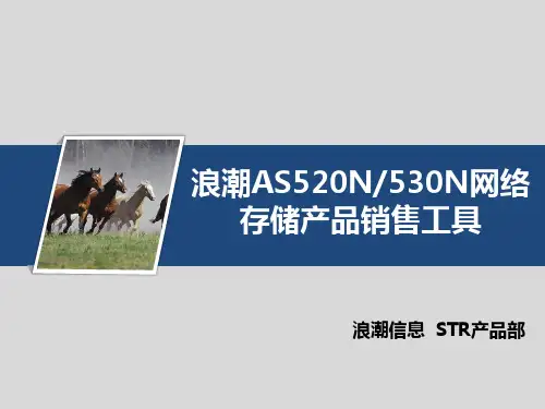 浪潮AS520N530N网络存储产品销售工具 V1.0
