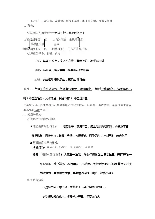 16黄淮海平原中低产田的治理