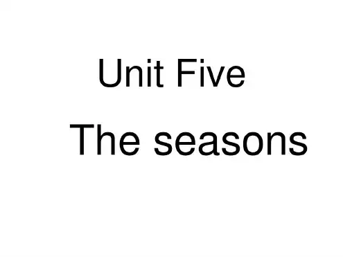 六年级英语下册Unit-5课件6
