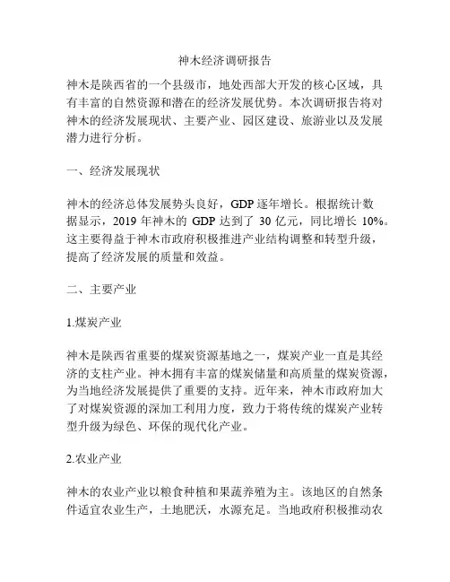 神木经济调研报告