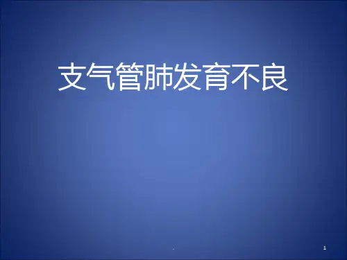 支气管肺发育不良课件