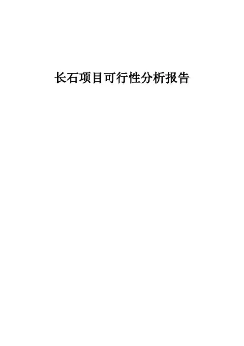 2024年长石项目可行性分析报告