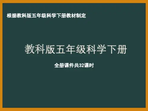 杭州市教科版《五年级科学下册》全册全部课件(共32课时)