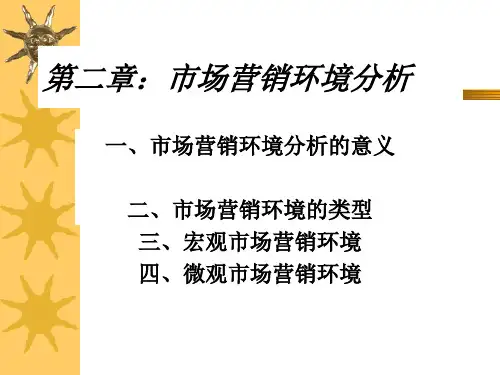 市场营销环境分析的意义与类型PPT(34张)