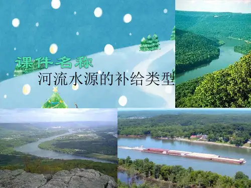 河流水源的补给类型PPT教学课件