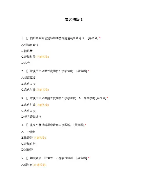 看火初级1