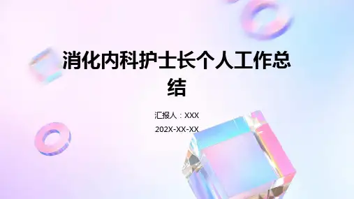 消化内科护士长个人工作总结PPT