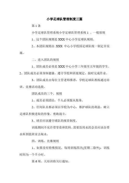 小学足球队管理制度三篇.doc