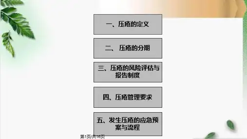 压疮的应急预案及流程PPT课件