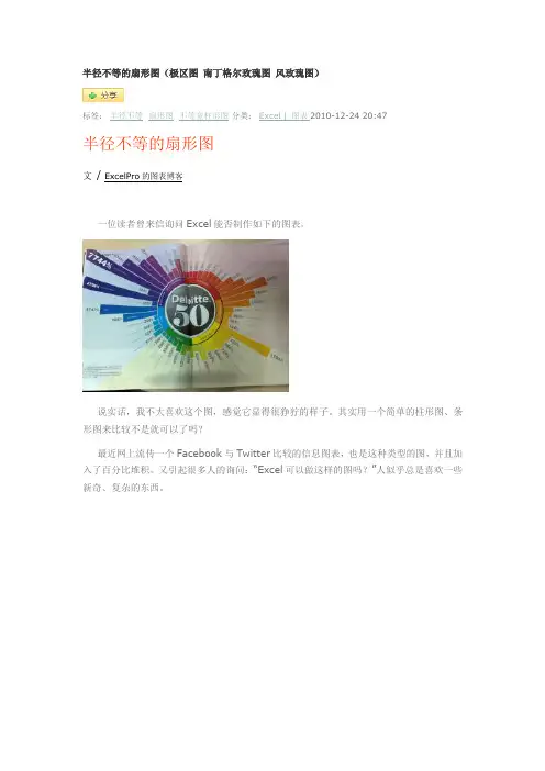 半径不等的扇形图
