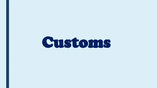 剑桥英语青少版(EIM)Unit 14 Part 1 Customs 研究课 课件(共14张PPT)