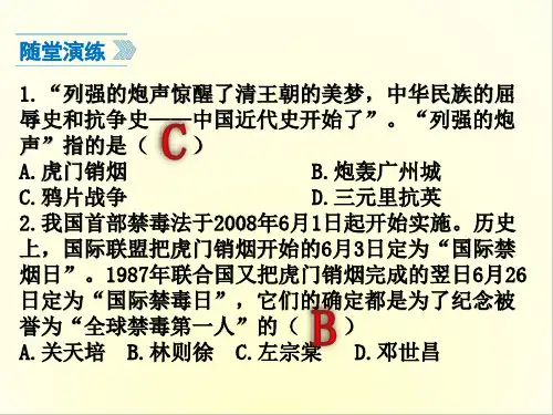 部编版八年级历史上册复习课件