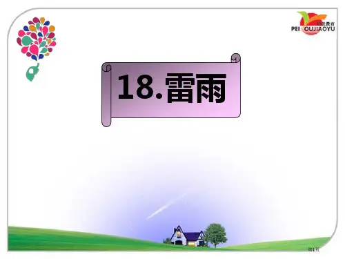 18.雷雨市公开课金奖市赛课一等奖课件