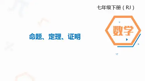 人教版《命题、定理、证明》数学公开课PPT1