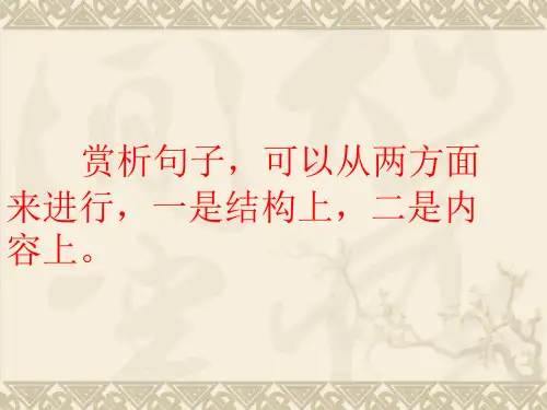 如何赏析文章中的精美语句