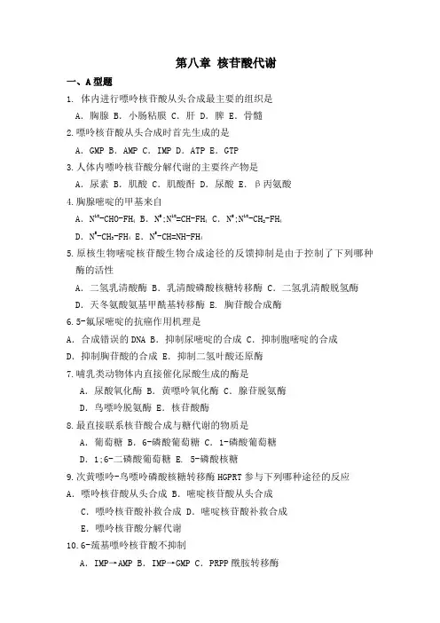 核苷酸代谢