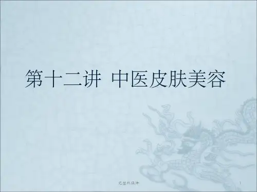 中医美容ppt课件