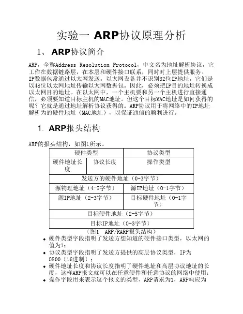 ARP协议原理分析