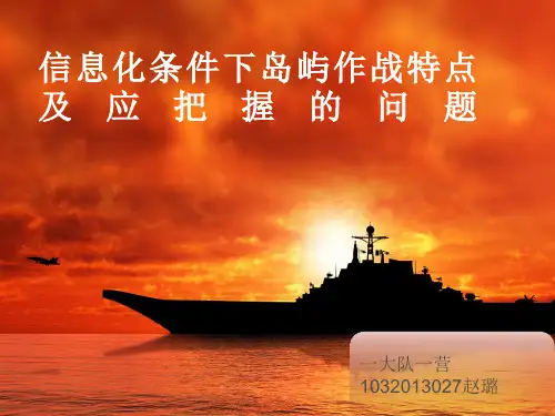 信息化条件下岛屿作战特点及应把握问题