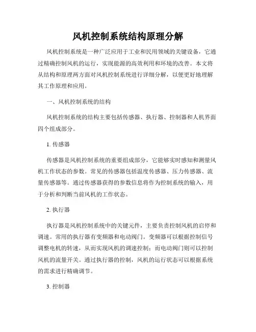 风机控制系统结构原理分解
