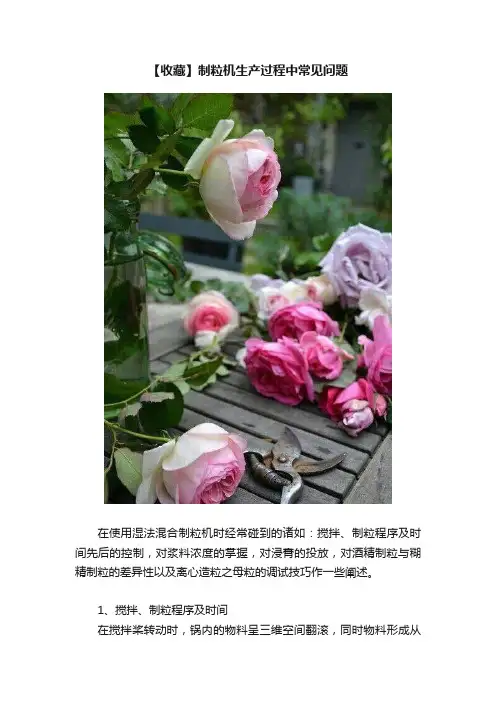 【收藏】制粒机生产过程中常见问题