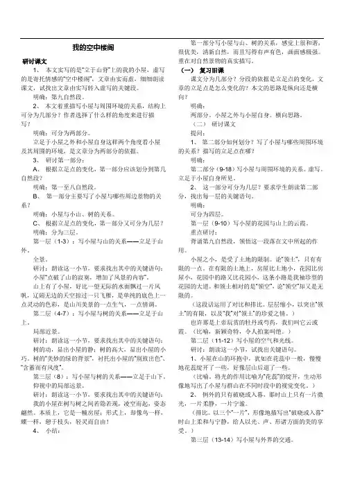 我的空中楼阁 分析