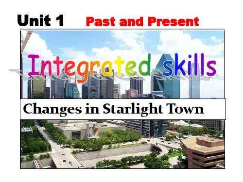 牛津译林版英语八年级下册Unit 1  Integrated Skills 课件
