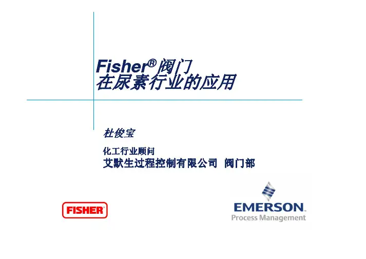 Fisher尿素阀介绍