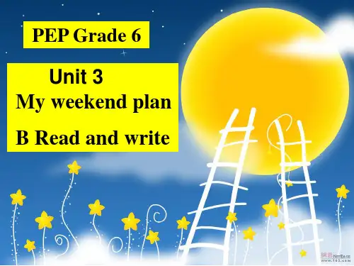新版pep小学英语六年级(上册)Unit3-Read-and-Write