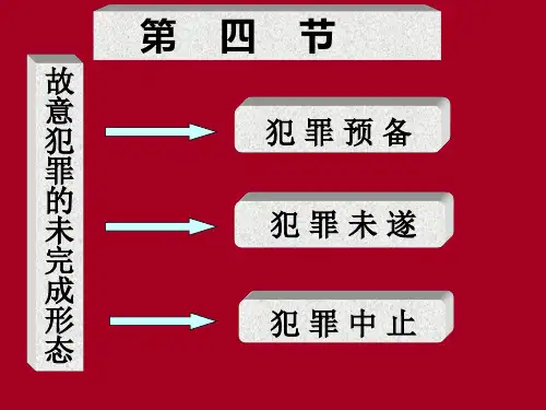 故意犯罪的未完成形态