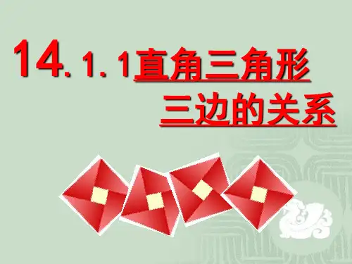 14.1.1直角三角形三边的关系1