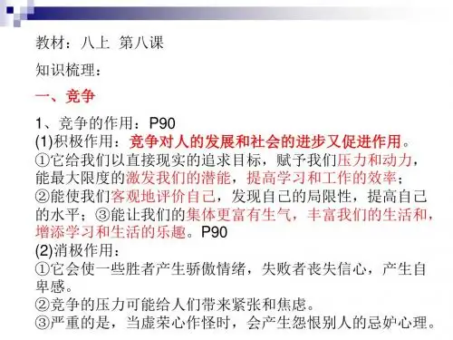 2019年初中政治复习竞争合作求双赢-PPT文档资料