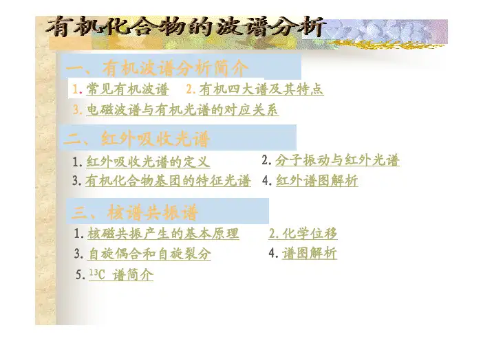 有机合成四大谱